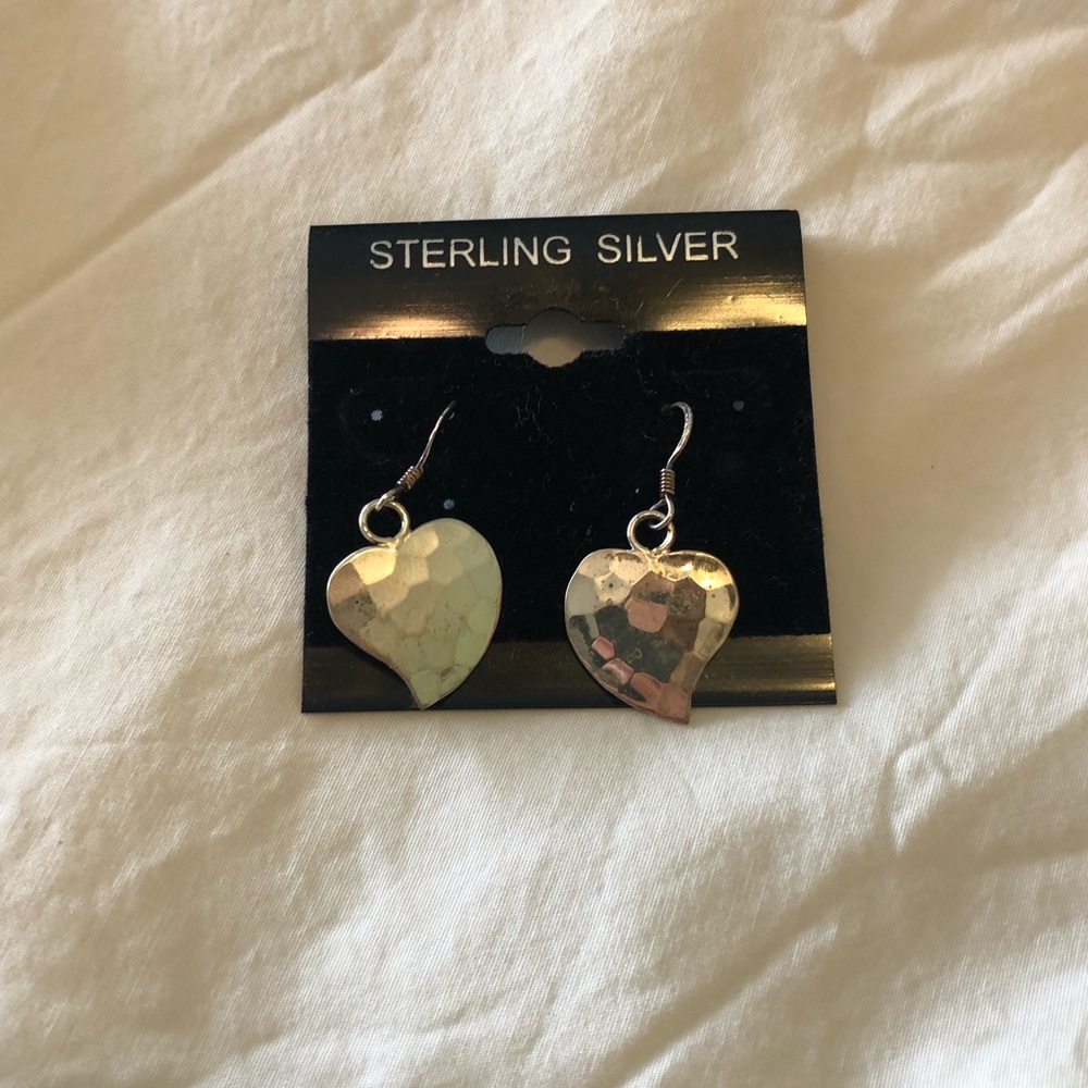 Sterling Silver Heart Earrings